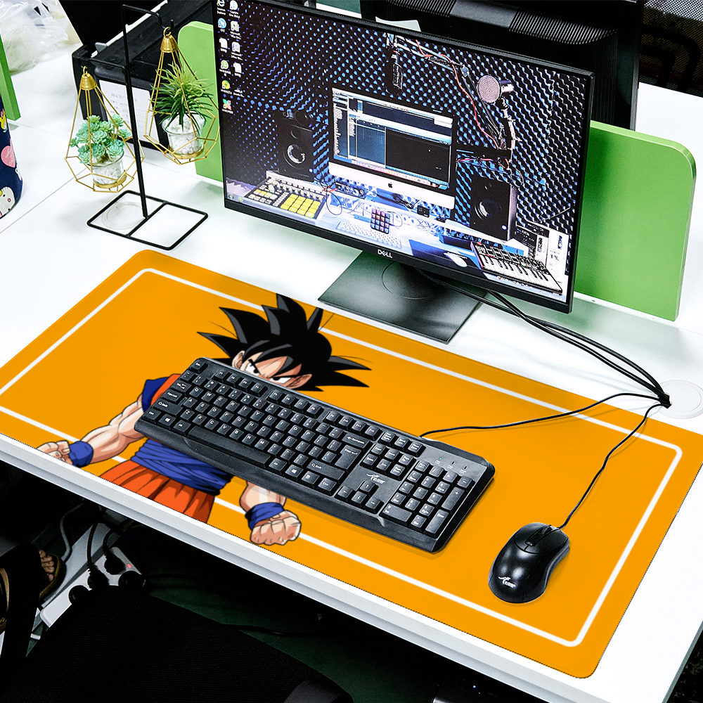 Tapis de souris Xxl pour ordinateur Gamer, accessoire de bureau noir pour  clavier et PC