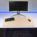 grand tapis de souris beige