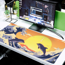 grand tapis de souris dauphin