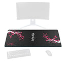 grand tapis de souris fleur cerisier japonais noir