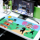 Grand Tapis de Souris Japonais Ninja