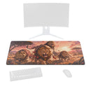 grand tapis de souris lion meute