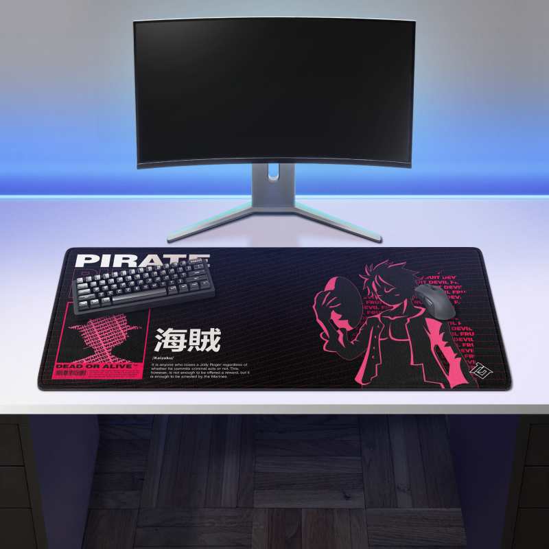 Tapis De Souris Gamer XXL One Piece Grupo Erik - 80x35cm Licence Officielle, Tapis De Bureau Anime Pour Ordinateur Et Gaming