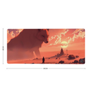 grand tapis de souris renard