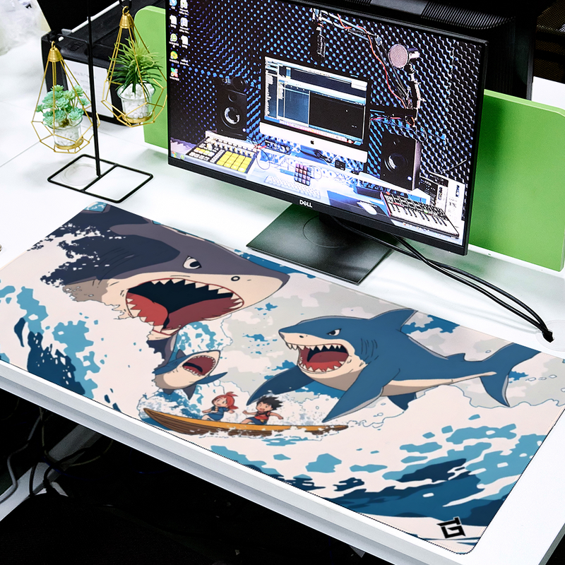 grand tapis de souris requin