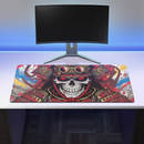 grand tapis de souris tête de mort