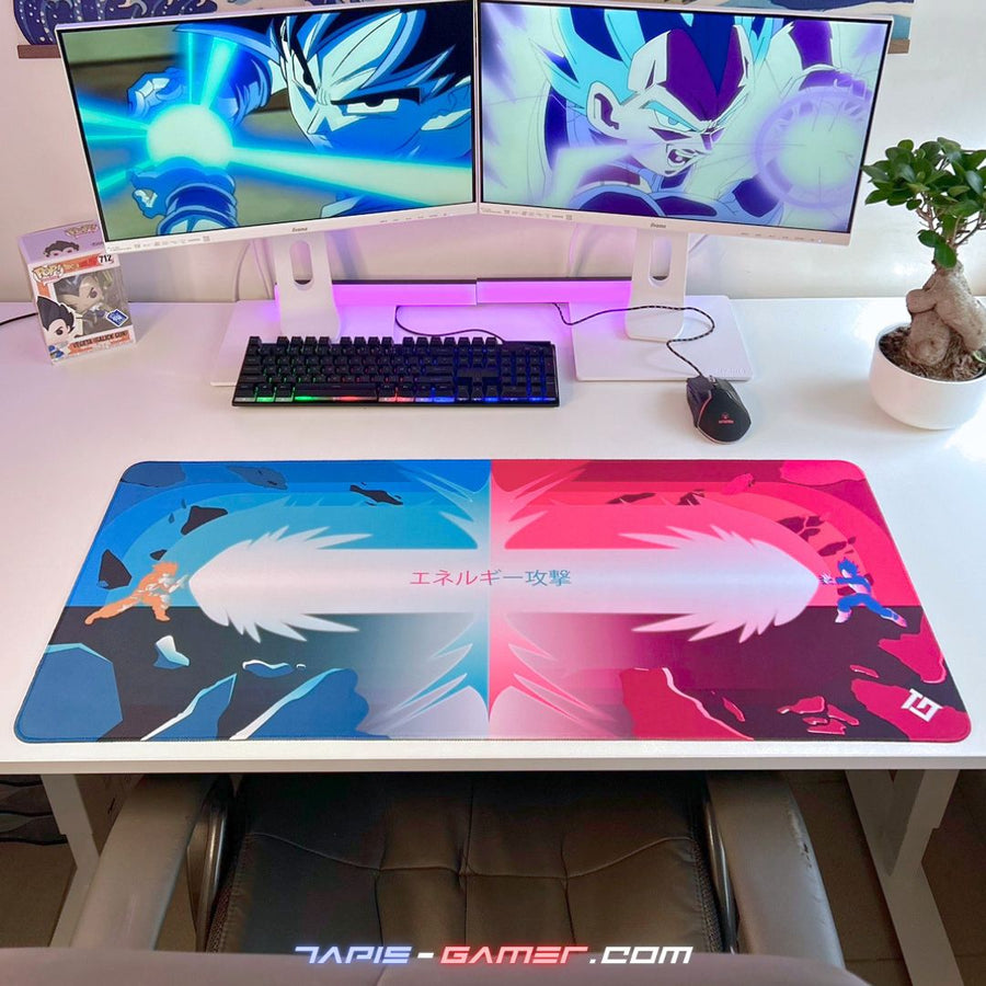 setup gamer avec tapis de souris xxl