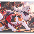 tapis bureau gamer chat japon