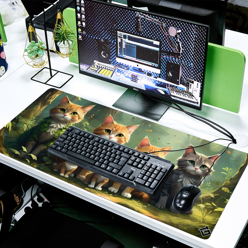 tapis de bureau animaux chat