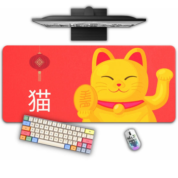 tapis de bureau chat japonais