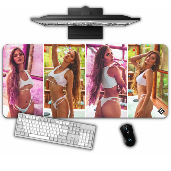 tapis de bureau fille sexy en bikini