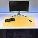 tapis de bureau jaune 900 x 400