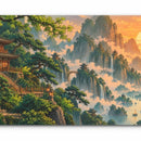 tapis de clavier paysage chinois