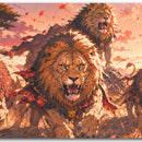 tapis de souris animaux lion