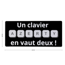 Tapis de Souris Azerty Grand Format
