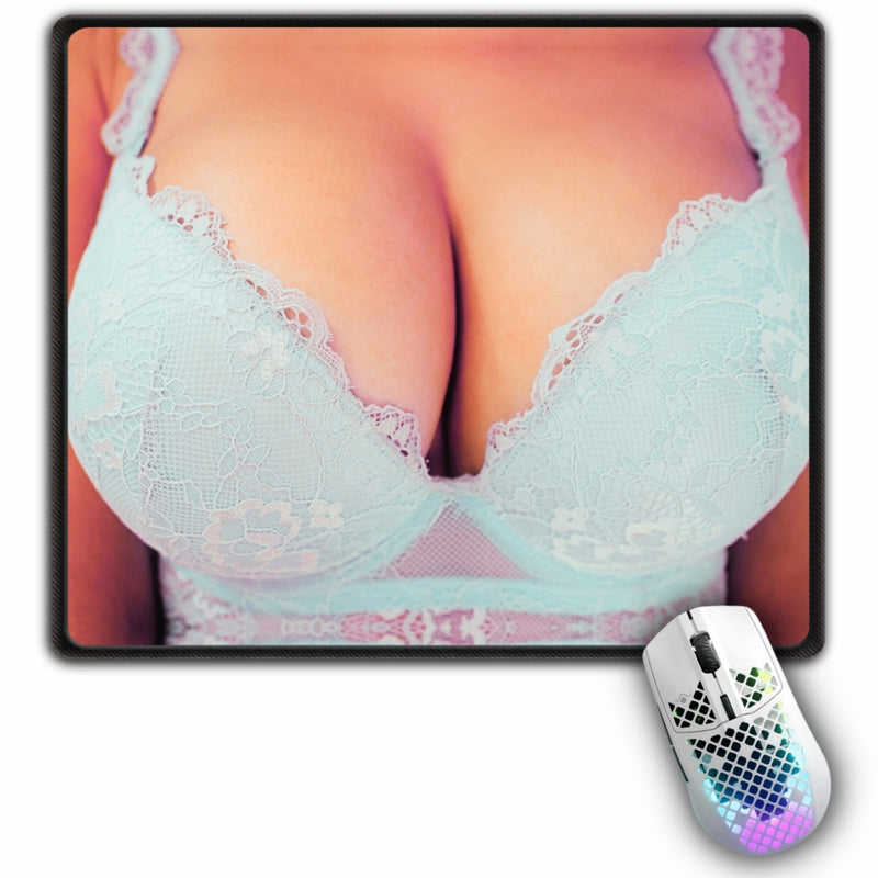 Tapis de souris Boobs Coutures Noires