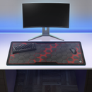 tapis de souris esport gaming red fusion