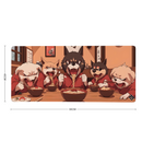 tapis de souris extra large chien méchant japonais