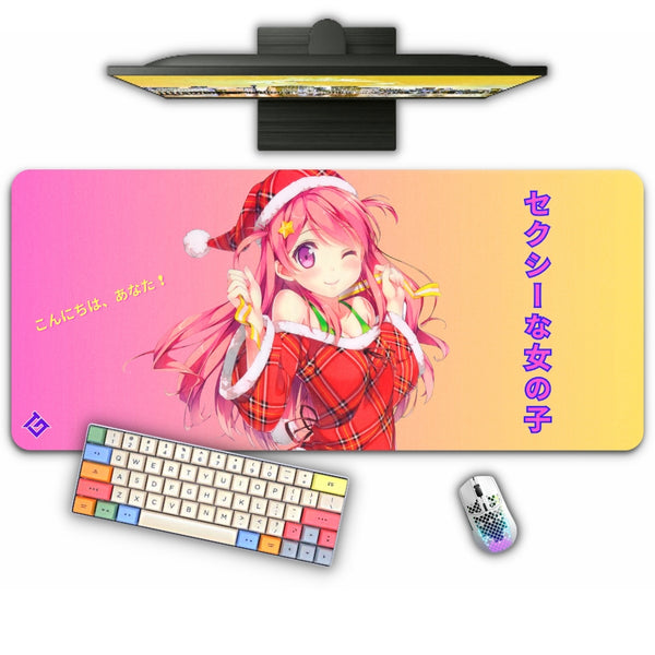 Tapis de Souris Fille Japonaise Mignonne