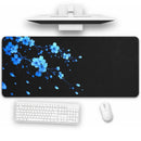 tapis de souris fleur bleue