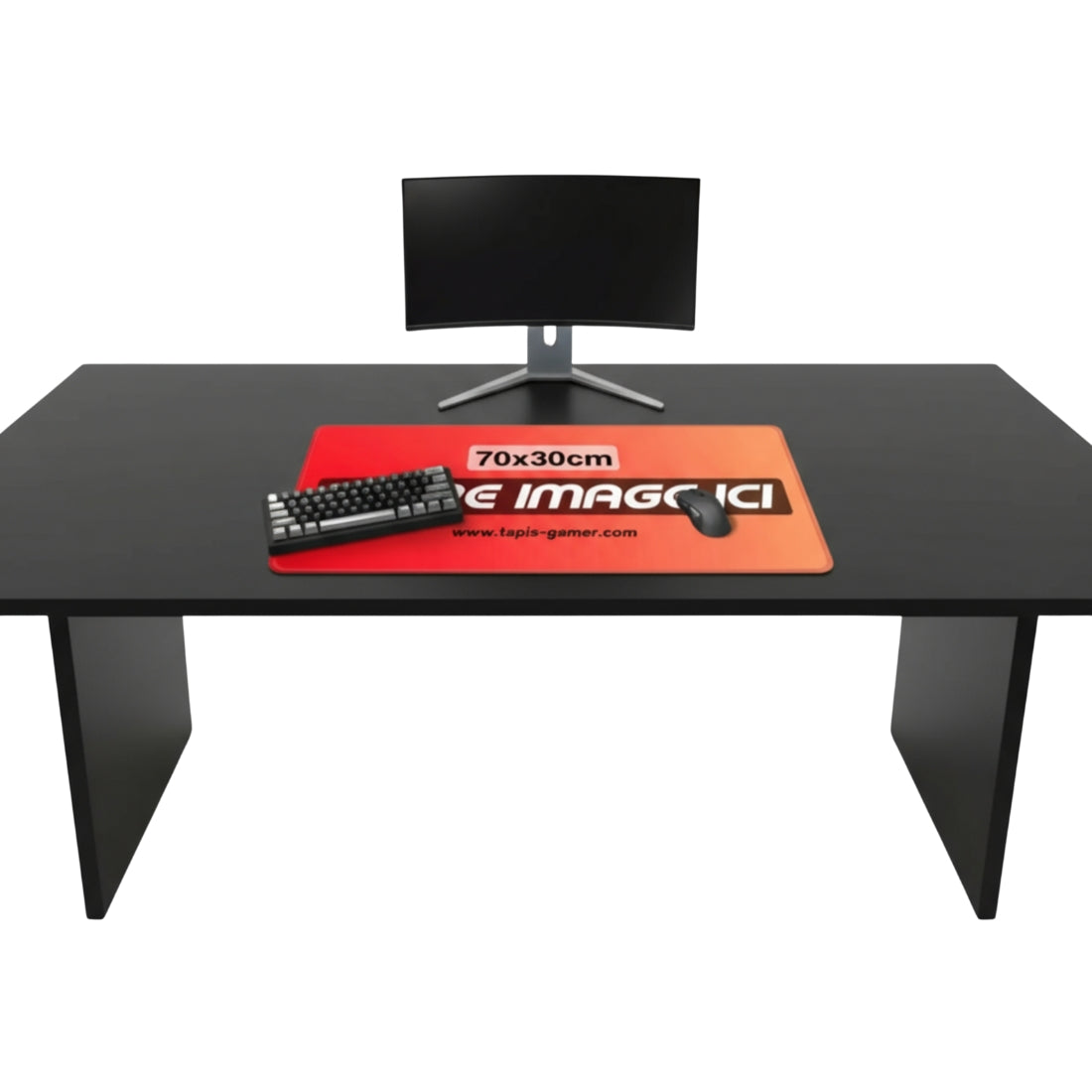 B-730 Grand Tapis De Souris De Jeu XXL 70 X 30 Cm Pour Bureau Avec