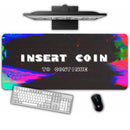 tapis de souris gamer xxl insert coin to continue