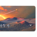 tapis de souris gaming lune cratère planète