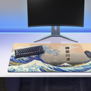 tapis de souris géant vague japonaise de kanagawa xxl