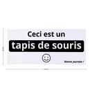 Tapis de Souris Grand Format Blague Nulle