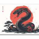 tapis de souris japonais xxl serpent