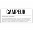 tapis de souris motif campeur fps