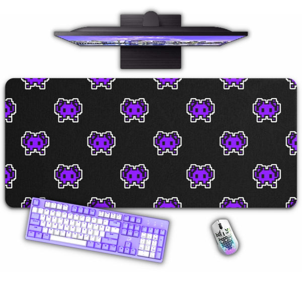 Grand Tapis de souris Gamer ordinateur Gaming MSI Dragon Blanc et violet