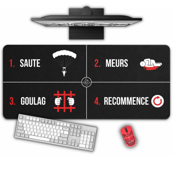 Tapis De Souris Xxl, Tapis De Souris Gaming Noir Avec Tigre Coloré, Tapis  De Souris Antidérapant 