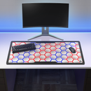 tapis de souris xxl gamer white fusion