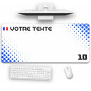 tapis gamer esport personnalisé blanc