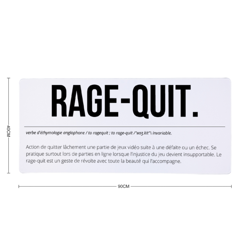 Tapis de Souris "RAGE-QUIT"