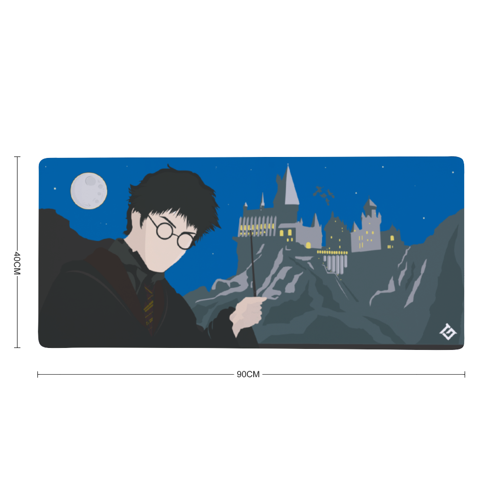 Tapis de souris XXL Harry Potter Hermione et Ron - 90x40 cm / 2 mm