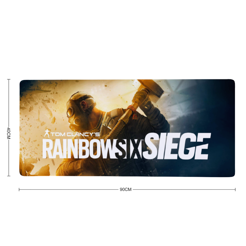 Tapis de souris gaming Rainbow Six Siege, pour ordinateur portable et de  bureau, média - AliExpress