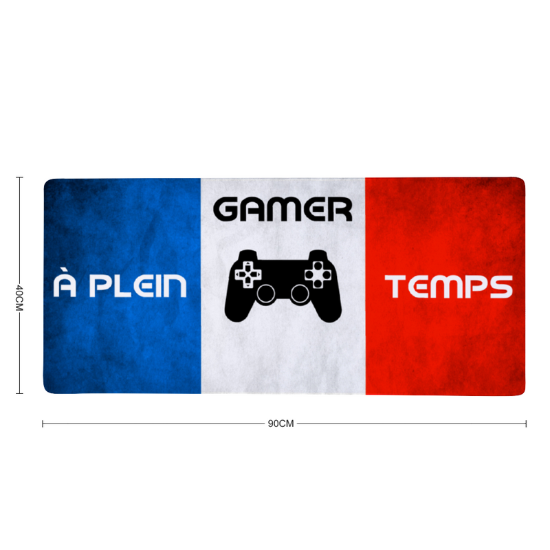 Tapis de Souris "GAMER À PLEIN TEMPS"
