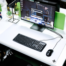 Grand Tapis de Souris Blanc