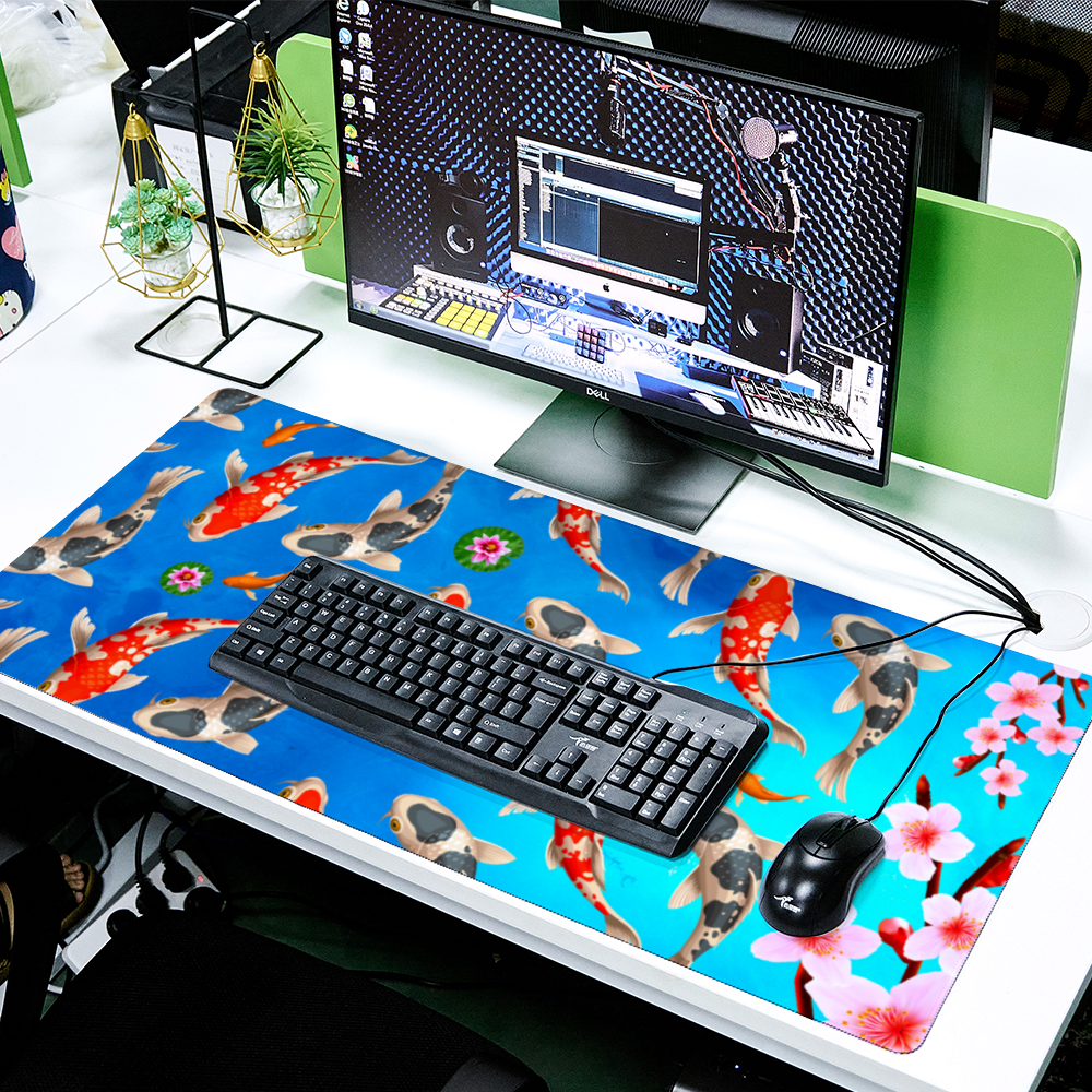 Tapis De Souris XXL 80x30 Cm Motif Boxer - Surface Lisse, Base Antidérapante - Pour Bureau, Gaming