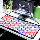 Grand Tapis de Souris Gamer White Fusion