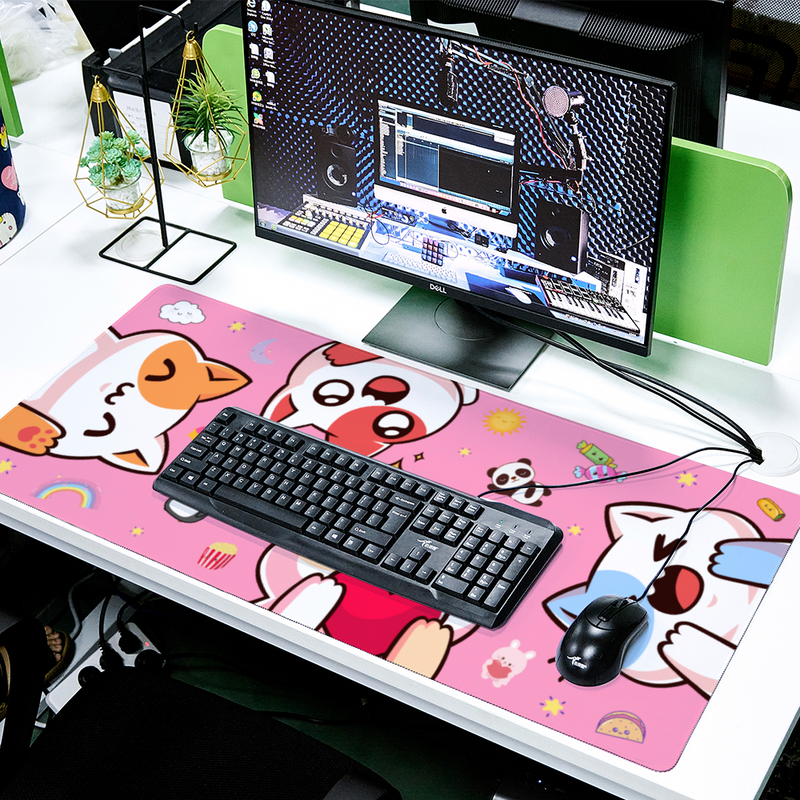 Grand Tapis de Souris Kawaii