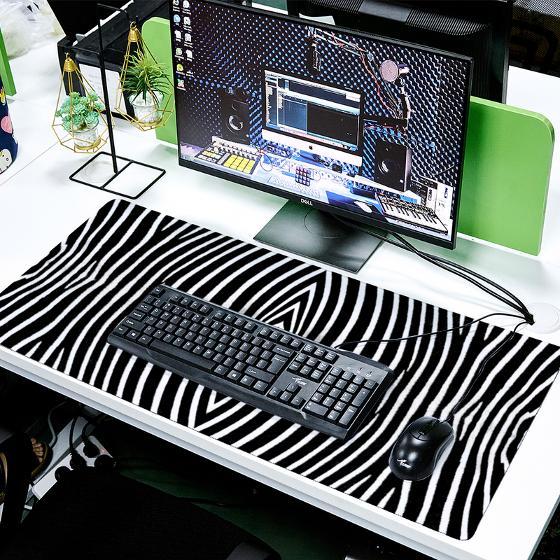 grand tapis de souris zèbre