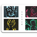 tapis de bureau anime japonais