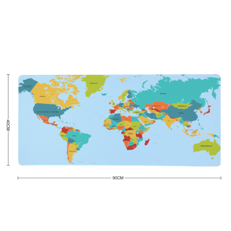 Tapis de Bureau Carte Du Monde