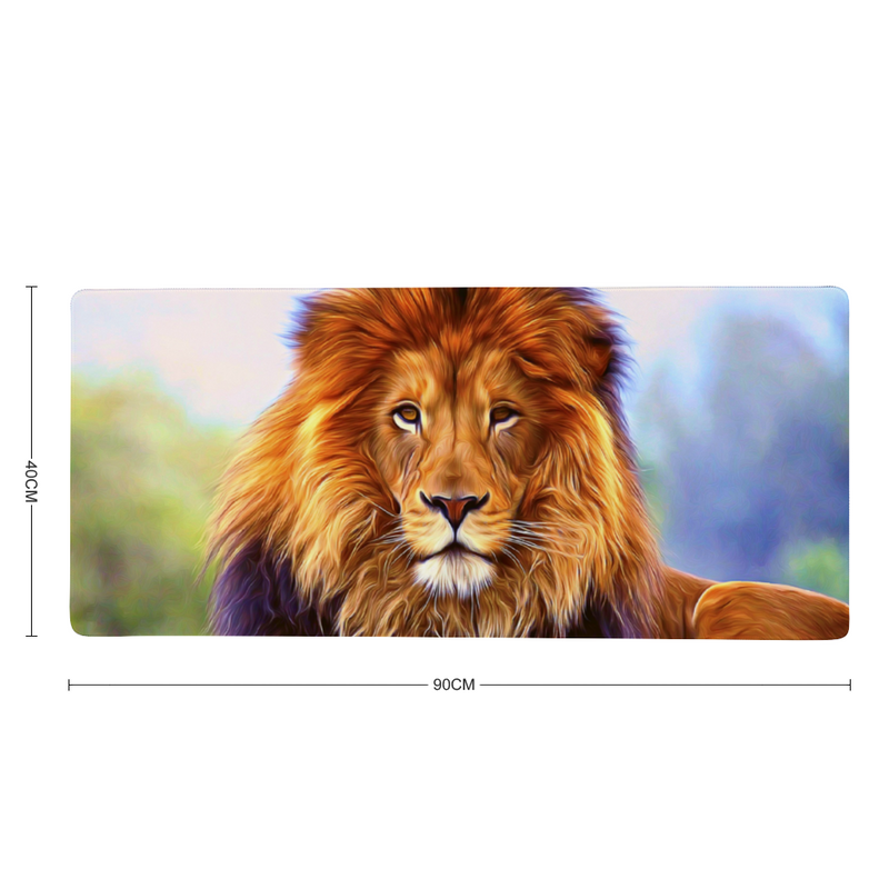 tapis de bureau lion