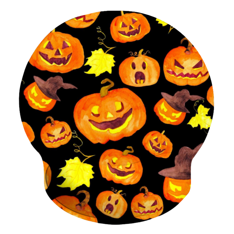 Tapis de Souris Ergonomique Citrouille Halloween