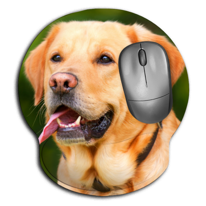 Tapis de Souris Ergonomique Chien avec Repose Poignet