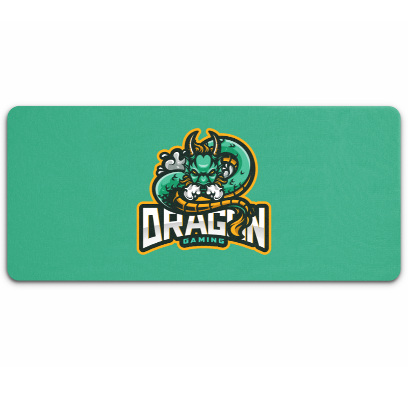 Tapis De Souris Gaming 22x18 Cm - Illustration Dragon Fantasy, Surface Lisse, Base Antidérapante